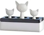 WENKO Luftbefeuchter Katzenfamilie Keramik Diffuser Humidifier Raum Luft