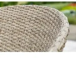 Merxx Sessel "Arrone" 2er Set - Aluminiumgestell mit Kunststoffgeflecht...