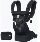 ERGOBABY OMNI 360 NEU Babytrage Schwarz COOL AIR MESH Onyx Black 4 Trageposition -