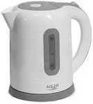 Adler AD 1234, 1,7 l, 2200 W, Blau, Wei&szlig;, Wasserstandsanzeige, Filterung -