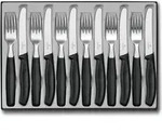 Victorinox 6.7833.12, Messerkasten/Besteck-Set, Polypropylen, Edelstahl, Schwarz,