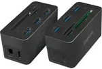 LogiLink USB 3.2 1-Docking-Station USB-C 10-Port PD - Schwarz