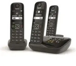 Gigaset AS690A Trio, Analoges/DECT-Telefon, Kabelloses Mobilteil,