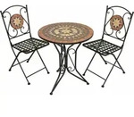 Bistro-Set, PULAR 3-tlg. - Grau