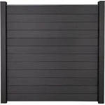 Zaun Hauptelement GroJa Flex Stecksystem ohne Pfosten 180 x 180 cm anthrazit