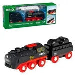 Batterie-Dampflok mit Wassertank BRIO 63388400 - Schwarz/Rot