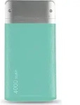 RealPower PB-4000 Fashion, 4000 mAh, Lithium Polymer (LiPo), Blau, Silber -