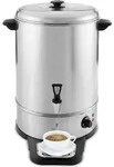 Boilerheizung mit Ablaufgitter f&uuml;r erw&auml;rmtes Wasser, Edelstahl, 230V, 30L - Silber