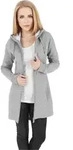 Urban Classics Ladies - SWEAT PARKA Zip Hoody grau - S - Grau/Schwarz - S