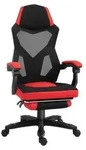 Vinsetto Ergonomischer B&uuml;rostuhl Gaming Stuhl Drehstuhl mit Fu&szlig;st&uuml;tze Schwarz