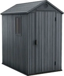 Keter 17209417, Keter Ger&auml;tehaus Darwin 4x6, Grau, 184,5x125,8x205cm, wartungsfrei,