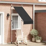 vidaXL Einziehbare Markise Handbetrieben 100 cm Anthrazit - Grau