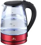 LENTZ Wasserkocher Glas 74128 2200W 1,7 Liter mit LED Beleuchtung Drahtlose...