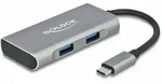 Delock Hub - 2 x USB 3.2 Gen 2 + 2 x USB-C 3.2 Gen 2 - Grau