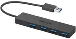 Anker 4-Port USB 3.0 Hub Black / 0.75ft - Schwarz