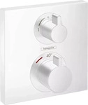 Hansgrohe und Jowi 15714700, Hansgrohe und Jowi Unterputz Duschsystem Wei&szlig;, Ecostat