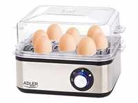Adler Elektrischer Eierkocher | 1-8 Eier | Elektronische Härtegradeinstellung 