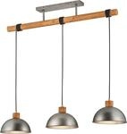 Trio Leuchten Pendelleuchte Delhi 303400367, Metall Nickel matt antik, Balken Ho