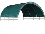 vidaXL Weidezelt PVC 3,7x3,7 m Gr&uuml;n - Gr&uuml;n