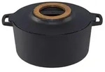 Fiskars Norden Gusseisen-Kasserolle 6 L, 6 l, Schwarz, Eisenguss, Emaille, Keramik,