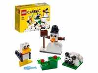 LEGO 11012 Classic Kreativ-Bauset mit weißen Bausteinen, Bauset für Kinder,