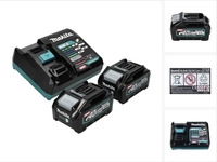 Makita 191L77-9, Makita 191L77-9, Batterie- & Ladeger&auml;t-Set, 4 Ah, 40 V,...