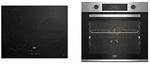 Set Backofen und Herd BEKO 2400W/5900W - Schwarz/Silber