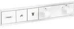 Thermostat RainSelect f UP-Thermostat 2 Verbraucher mattwei&szlig; mattwei&szlig; Unterputz
