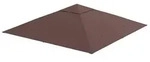 Outsunny Pavillondach Ersatzdach Pavillonabdeckung Kaffee 2,98 x 2,98 m - Braun