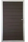 GroJaSolid Steckzaun Tor Farbe: Anthrazitgrau Ma&szlig;: 100x180cm Universal-DIN,...