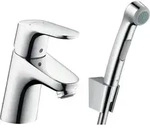Hansgrohe Focus 70 bidetkraan met handdouche Chroom - Silber