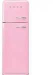 Smeg 50s Style Fab30l K&uuml;hlschrank Mit Gefrierfach Rosa 294L / EU Plug 220V Rosa 294L