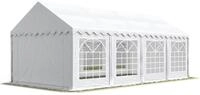 TOOLPORT Partyzelt Festzelt 3x9 m Garten-Pavillon PVC Plane 700 N in wei&szlig;