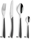 Kuppels 24-tlg. Besteckset PRISMA - Grau