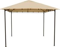 Grasekamp Pavillon Rimini Flex 3 x 3 m Beige Party Zelt Antik Garten