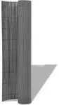 vidaXL Gartenzaun Doppelseitig PVC 90 x 500 cm Grau - Grau