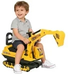 HOMCOM Kinder Sitzbagger Sandbagger f&uuml;r Kinder mit Schaufe, Hupe f&uuml;r 1,5-4 Jahre -