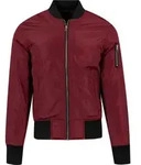 Urban Classics - 2-TONE BOMBER Jacke burgundy - M - Schwarz/Rot - M
