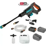 Gardena AquaClean 24/18V P4A Premium Set - Hochdruckreiniger - Schwarz/Blau/Orange