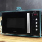 Cecotec GrandHeat 2000, Arbeitsplatte, Solo-Mikrowelle, 20 l, 700 W, Eingebautes
