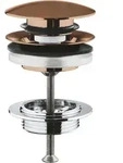 GROHE Ablaufgarnitur 65807, mit Klickverschluss, herausnehmbarer Stopfen,