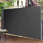 SONGMICS Seitenmarkise, Sichtschutz, 200 x 400 cm, ausziehbar aus 220 g/m2