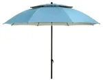 doppler Sonnenschirm GS Windprofi 200/8tlg. blau - Blau