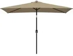 vidaXL Sonnenschirm mit Metall-Mast 300x200 cm Taupe - Taupe