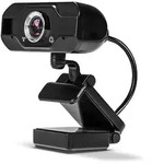Full HD 1080p Webcam mit Mikrofon (schwarz) - Schwarz