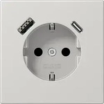 Jung SCHUKO Steckdose mit USB Typ AC LS1520-15CALG (LS1520-15CALG)