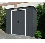 Duramax Metallger&auml;tehaus Pent Roof Eco 6x4 anthrazit - Grau