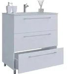 VCM 2-tlg. Waschplatz Waschtisch | Waschbecken Unterschrank Breite 60 cm | Badm&ouml;bel