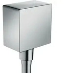 Anschlusswinkel FixFit eckig KS mit R&uuml;ckflussverhinderer chrom chrom - Silber