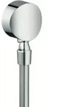 Hansgrohe Schlauchanschlu&szlig; Fixfit S Chrom mit R&uuml;ckflussverhinderer und Kugelgelenk